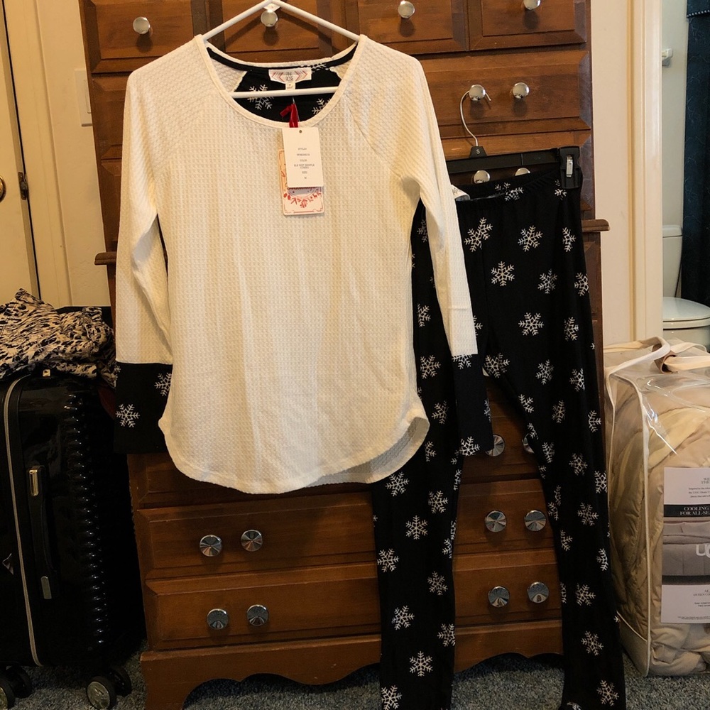 Pink Rose Pajama Set